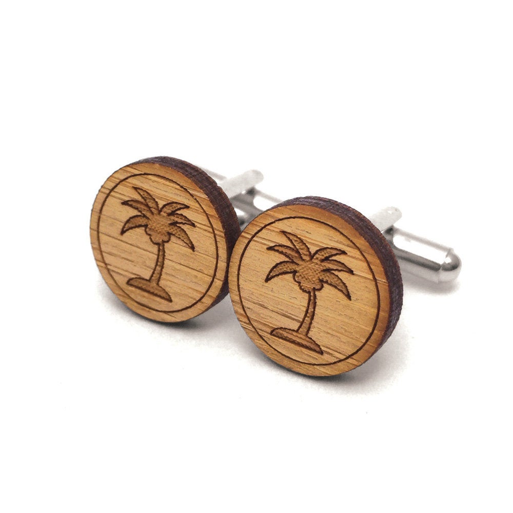 Tropical Palm Tree Cufflinks