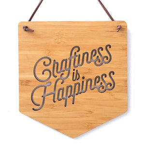 Craftiness is Happiness Wall Banner